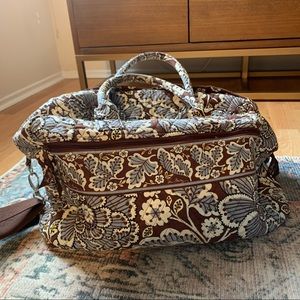 Vera Bradley Weekender Bag - Blue, Brown, White
